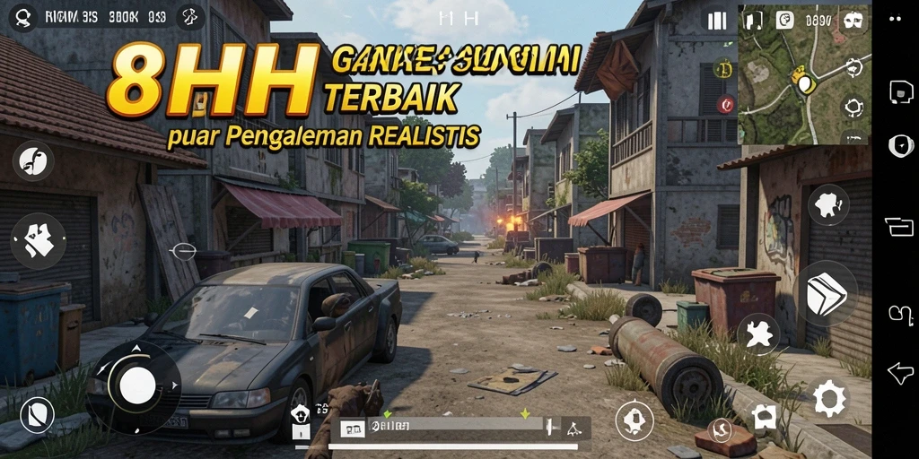 Screenshot utama dari gameplay 8HHH yang menarik dan interaktif.