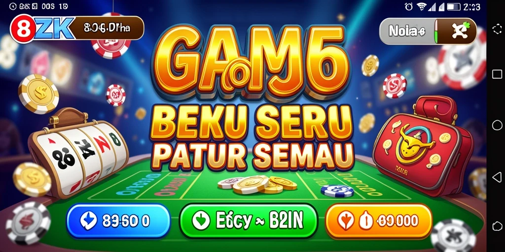 Screenshot gameplay 8ZK menunjukkan keseruan permainan Bingo.