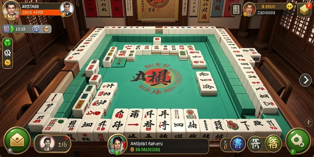 Tangkapan layar ARISTA88 menampilkan aksi permainan Mahjong yang menarik dan seru.