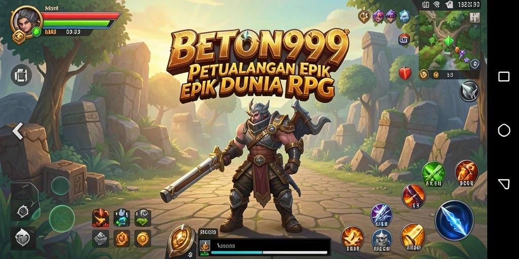 Tangkapan layar dari gameplay menarik BETON999 yang penuh aksi RPG.