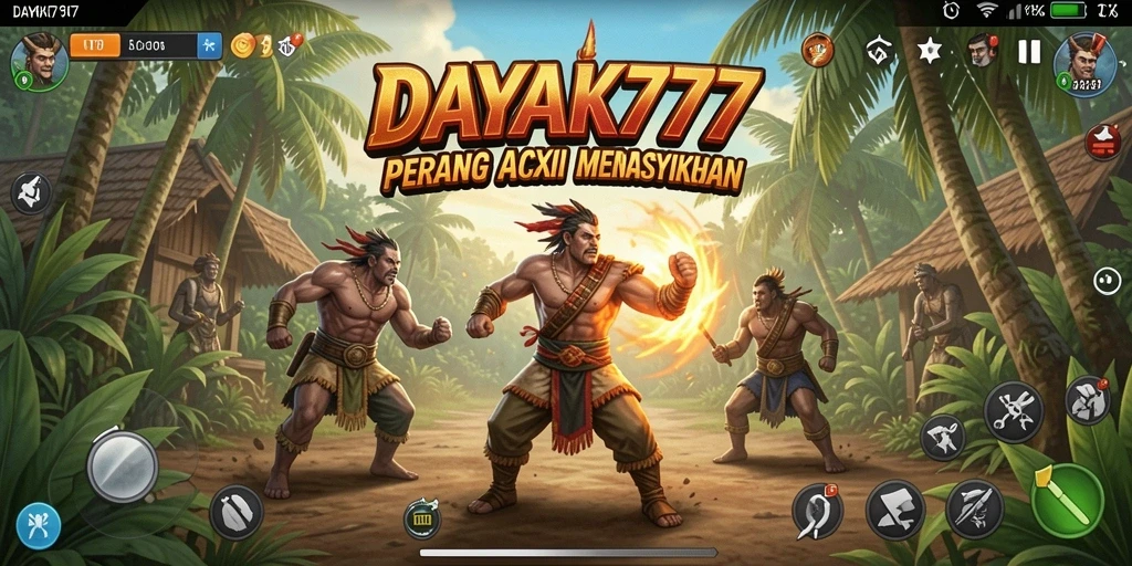 Tampilan gameplay seru dalam DAYAK777 yang penuh aksi.