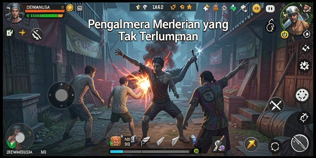 Tangkapan layar DEWANUSA menampilkan gameplay horor yang mendebarkan dengan atmosfer yang menyeramkan.