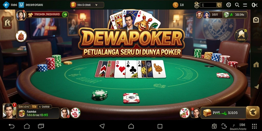 Tampilan gameplay DEWAPOKER yang menantang dan seru.