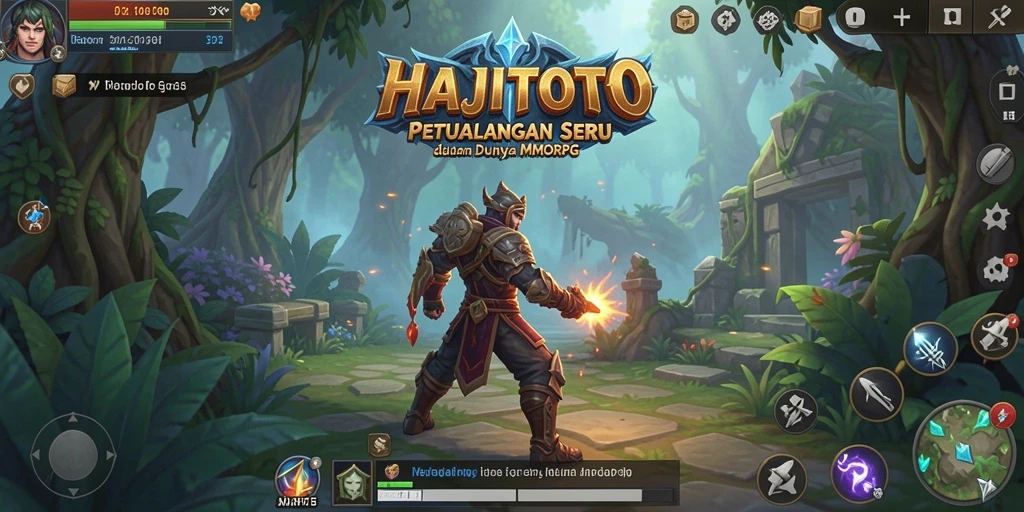 Tampilan gameplay HAJITOTO yang menarik dalam dunia MMORPG.