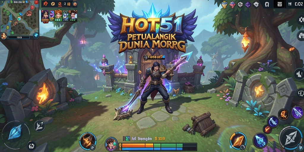 Screenshot HOT51 menunjukkan aksi seru dalam pertempuran MMORPG.