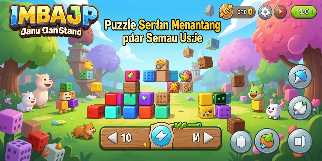 Screenshot gameplay <strong>IMBAJP</strong> menampilkan aksi teka-teki yang menarik.