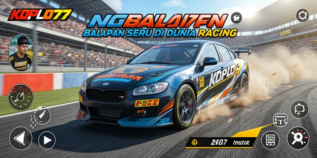 Tampilan gameplay KOPLO77 yang menegangkan saat balapan.