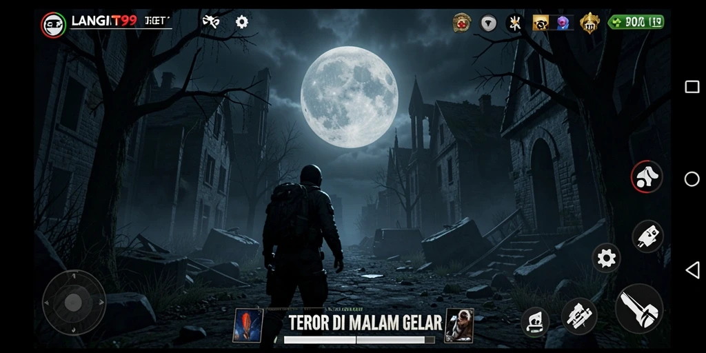 Screenshot LANGIT99 menampilkan suasana mencekam dan gameplay yang seram.