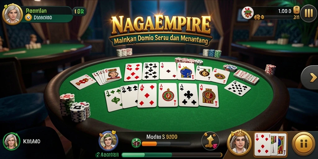 Tampilan utama gameplay NAGAEMPIRE dalam aksi seru bersama teman.