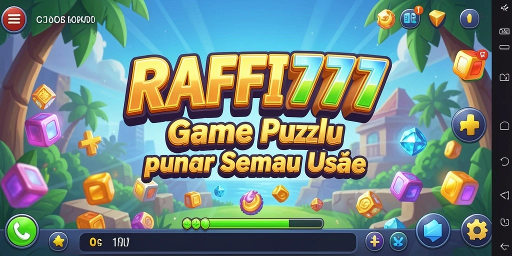 Tangkapan layar utama RAFFI777 menampilkan gameplay Puzzle yang menarik.