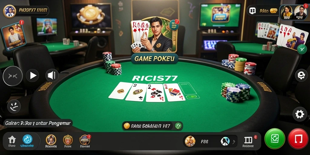 Tampilan gameplay seru dalam RICIS77 dengan pemain lainnya.