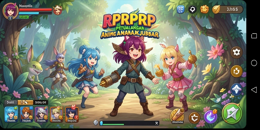Screenshot RPRPRP menampilkan aksi seru dalam suasana anime