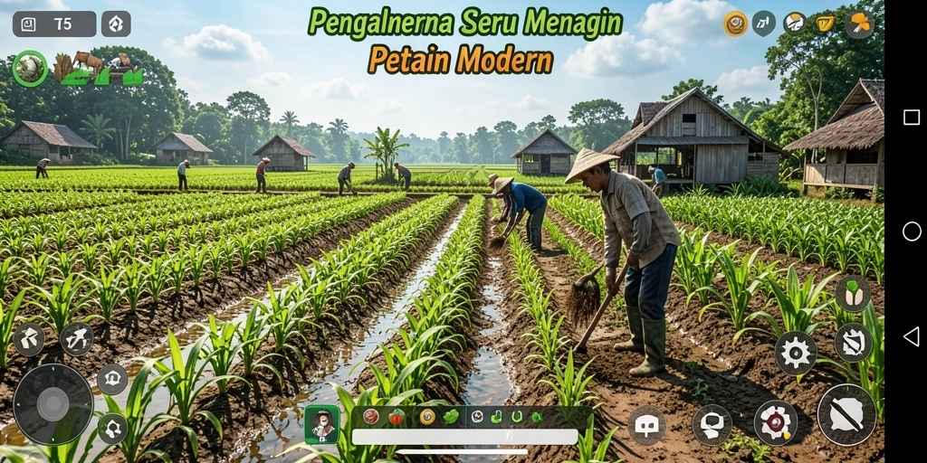 Gameplay seru T6 dengan berbagai jenis tanaman dan hewan.